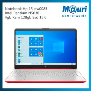 Notebook Hp 15-dw0083 Intel Pentium N5030 4gb Ram 128gb Ssd 15.6