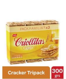 Galletitas Criollitas 3X100gr
