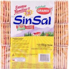 Galletitas Sin Sal Granix 555Gr