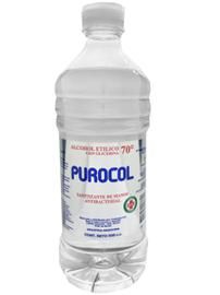 Alcohol Etílico 70 Grados Purocol 500Ml