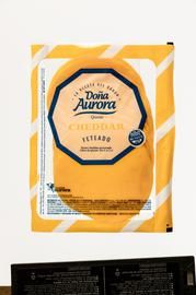 Queso Cheddar En Fetas Doña Aurora 180 Gr.