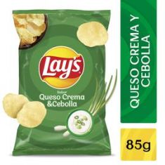 Papas Fritas Lays Sabor Queso Crema Y Cebolla 80 Gr