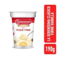 Yogur Firme Entero Vainilla La Serenisima 190 Gr.