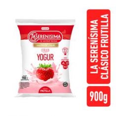Yogur Entero Frutilla Sachet La Serenisima 900 Gr.