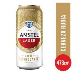 Cerveza Lager Lata Amstel 473 Ml.
