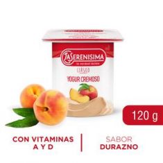 Yogur Batido Entero Durazno La Serenisima 120 Gr.