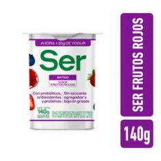 Yogur Descremado Batido Frutos Rojos Ser 140 Gr.