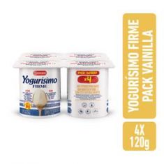 Yogur Entero Firme De Vainilla Yogurisimo 4X120gr