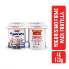 Yogur Entero Firme Frutilla Yogurisimo 4 Unidades