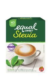 Edulcorante Stevia Zinc Equal - 40 Sobres