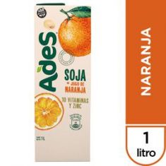 Jugo De Soja Sabor Naranja Ades 1Lt