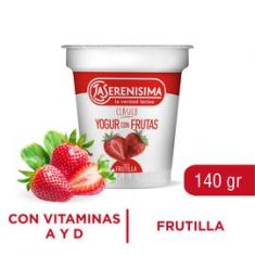 Yogur Con Frutillas La Serenísima 140 Gr.
