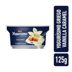 Yogur Griego Vainilla Caramelo Yogurisimo 120 Gr.