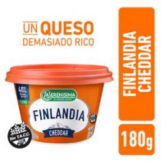Queso Untable Cheddar Finlandia 180 Gr.