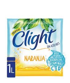 Jugo En Polvo Naranja Vitamina C+D Clight 8 Gr.