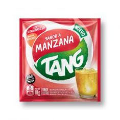 Jugo En Polvo Manzana Vitamina C + D Tang 18 Gr.