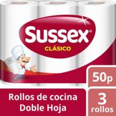 Rollo Cocina Clásico 50 Paños Sussex 3 Un.