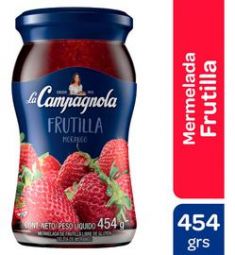 Mermelada Frutilla + Fruta La Campagnola 454 Gr.