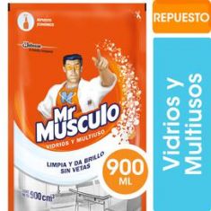 Limpiador De Vidrios Multiuso Mr.Musculo En Doy Pack 900Cc