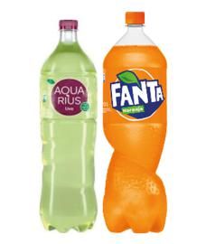 Aq Uva 1.5L + Fanta 2.25L