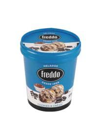 Helado Cookies & Cream Tentación Freddo 375Gr