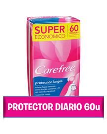 Protectores Femeninos Long Carefree Maxi Pack 60Un