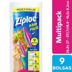 Bolsas Herméticas Multipack Ziploc 9 Unidades.
