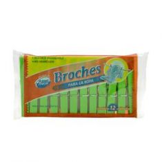 Broches De Plástico Primer Precio 12Un