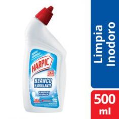 Limpiador Blanco Y Brillante Harpic Gel 500Cc
