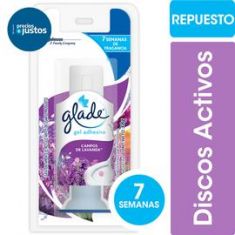Repuesto Disco Activo Para Inodoro Fragancia Lavanda Glade 38Gr