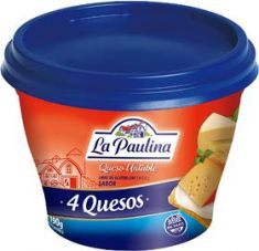 Queso Untable 4 Quesos La Paulina X 190 Grs.