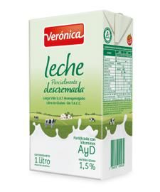 Leche Descremada Larga Vida Veronica 1Lt