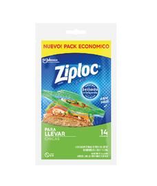 Bolsa Para Llevar Chica Ziploc 14 Unidades.