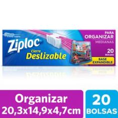 Bolsa Para Organizar Mediana Ziploc 20 Unidades.