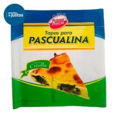 Tapas De Pascualina Criollas Primer Precio X 2 U. X 115 Grs.