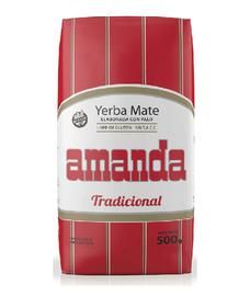 Yerba Mate Con Palo Tradicional Amanda 500Gr
