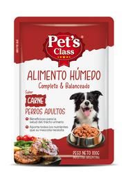 Alimento Húmedo Para Perro Sabor Carne Pet´S Class 100Gr