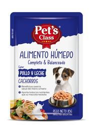 Alimento Húmedo Para Perro Sabor Pollo Y Leche Pet´S Class 85Gr