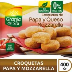 Croquetas De Papa & Mozzarella Granja Del Sol X 400 Grs.
