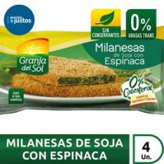Milanesa De Soja Con Espinaca Granja Del Sol 4Un