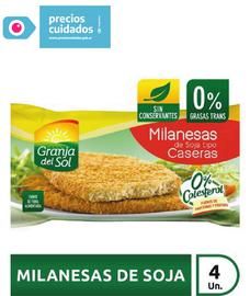 Milanesa De Soja Casera Granja Del Sol 4Un