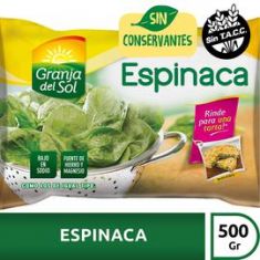 Espinaca Granja Del Sol X 500 Grs.