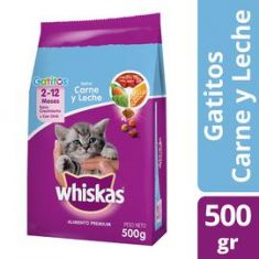 Alimento Para Gatitos Carne Y Leche Whiskas 500Gr