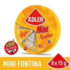 Queso Fundido Fontina Rueda Adler X 120 Grs.