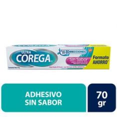 Crema Adhesiva Para Prótesis Dentales Sin Sabor Corega 70 Gr.