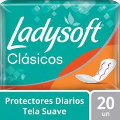 Protector Diario Clásico Sin Alas Ladysoft 20Un