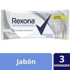 Jabón Sensible Fresh Rexona 3X125gr