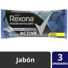 Jabón Active Rexona 3X125gr