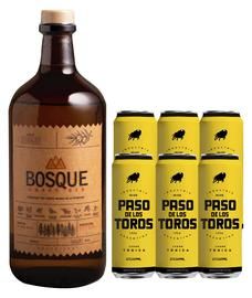 Gin Del Bosque 500 Cc + 6 Latas Paso De Los Toros Tónica 269Cc